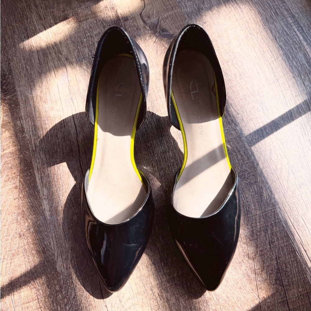 Chinese Laundry D’Orsay Black Patent Heels 7.5